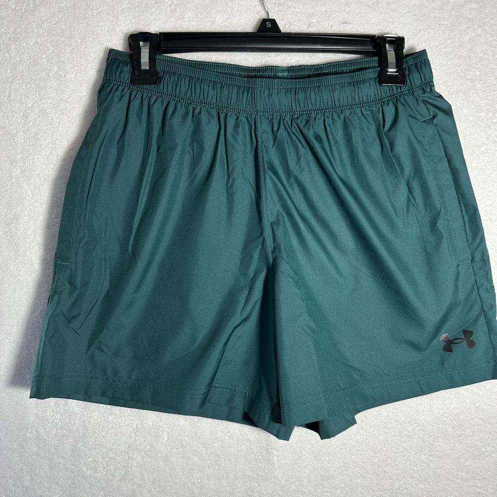 Under Armour Mens Size S Teal Tech Woven 5" Athletic Shorts